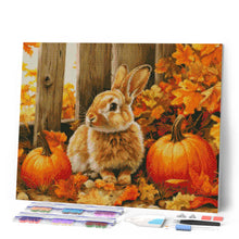 Afbeelding in Gallery-weergave laden, Diamond Painting - Konijn en pompoenen