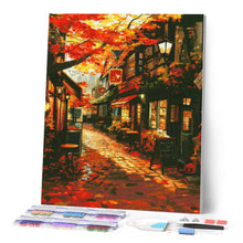 Afbeelding in Gallery-weergave laden, Diamond Painting - Herfst caféstraat