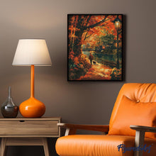 Afbeelding in Gallery-weergave laden, Diamond Painting - Hondenwandeling in de herfst