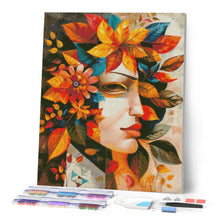 Afbeelding in Gallery-weergave laden, Diamond Painting - Herfstbladeren masker geïnspireerd door Picasso