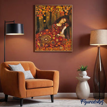 Afbeelding in Gallery-weergave laden, Diamond Painting - Herfstdame geïnspireerd door Klimt