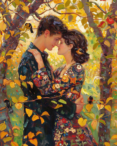 Diamond Painting - Herfstomhelzing geïnspireerd door Klimt