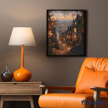 Afbeelding in Gallery-weergave laden, Diamond Painting - Herfststraat in de oude stad reeds ingelijst