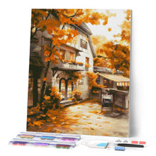 Afbeelding in Gallery-weergave laden, Diamond Painting - Herfstcafé voorkant