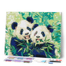 Afbeelding in Gallery-weergave laden, Diamond Painting - Panda's die Bamboe Eten