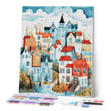 Afbeelding in Gallery-weergave laden, Diamond Painting - Blauw Droomdorp