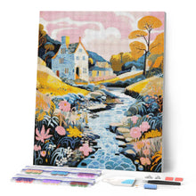 Afbeelding in Gallery-weergave laden, Diamond Painting - Villa aan de Beek