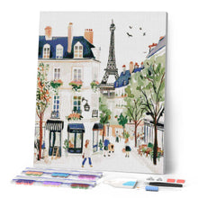 Afbeelding in Gallery-weergave laden, Diamond Painting - Waterverf Parijse Straat