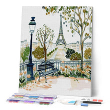 Afbeelding in Gallery-weergave laden, Diamond Painting - Waterverf Parijse Tuin