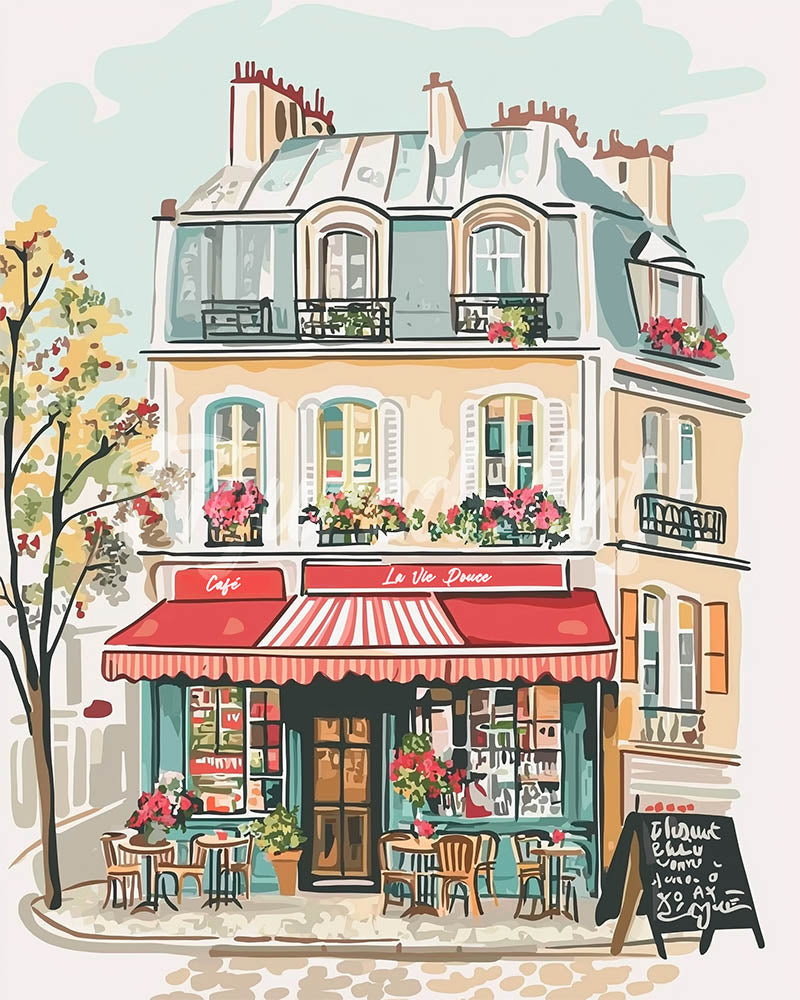 Diamond Painting - Café La Vie Douce