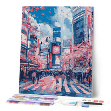Afbeelding in Gallery-weergave laden, Diamond Painting - Kersenbloesems in Shibuya