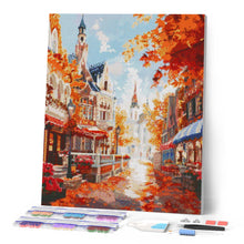 Afbeelding in Gallery-weergave laden, Diamond Painting - Oude Stad in de Gouden Herfst