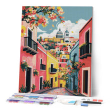 Afbeelding in Gallery-weergave laden, Diamond Painting - Levendig Mediterrane Steegje