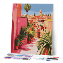 Afbeelding in Gallery-weergave laden, Diamond Painting - Uitzicht op Marokkaanse Stad