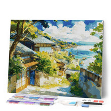 Afbeelding in Gallery-weergave laden, Diamond Painting - Kustdorp in Japan