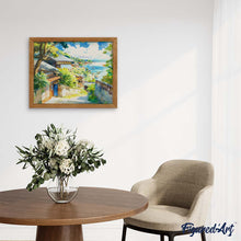 Afbeelding in Gallery-weergave laden, Diamond Painting - Kustdorp in Japan reeds ingelijst
