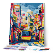 Afbeelding in Gallery-weergave laden, Diamond Painting - Stadsbus van Tokyo reeds ingelijst