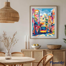 Afbeelding in Gallery-weergave laden, Diamond Painting - Stadsbus van Tokyo reeds ingelijst