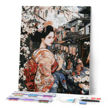 Afbeelding in Gallery-weergave laden, Diamond Painting - Geisha in een Vintage Straat