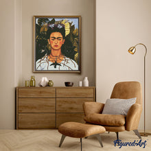 Afbeelding in Gallery-weergave laden, Diamond Painting - Frida - Zelfportret met doornenketting en kolibrie