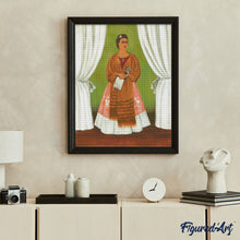 Afbeelding in Gallery-weergave laden, Diamond Painting - Frida - Zelfportret opgedragen aan Leon Trotsky