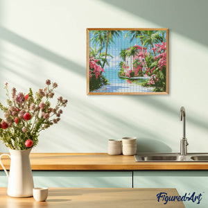 Diamond Painting - Paradijskusthuis
