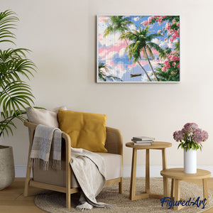 Diamond Painting - Tropische droomlagune