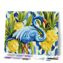 Afbeelding in Gallery-weergave laden, Diamond Painting - Blauwe flamingo