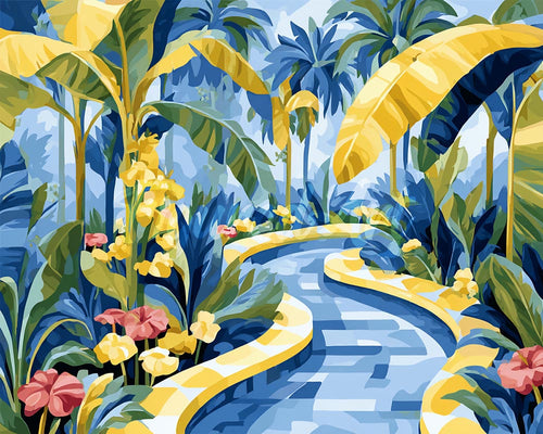 Diamond Painting - Tropisch tuinpad