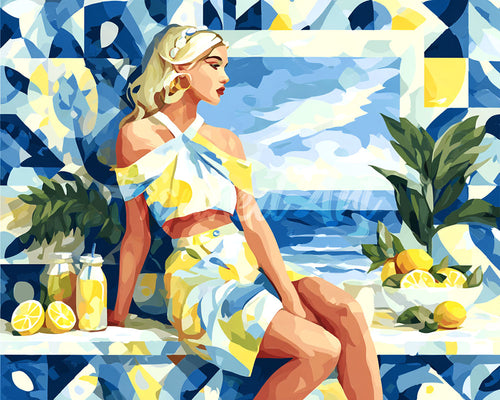 Diamond Painting - Citroenbries Vrouw