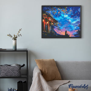 Diamond Painting - Lantaarn nachtzicht