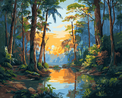 Diamond Painting - Regenwoudmeer