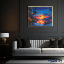 Afbeelding in Gallery-weergave laden, Diamond Painting - Lantaarn strandzonsondergang