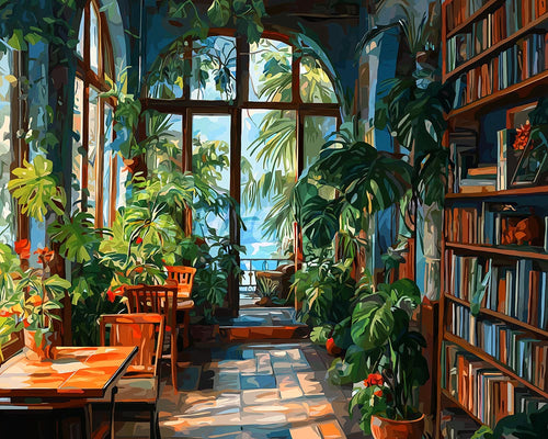 Diamond Painting - Bibliotheekkas