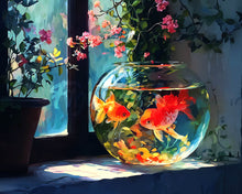 Afbeelding in Gallery-weergave laden, Diamond Painting - Zonnig vissenkom