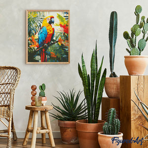 Diamond Painting - Tropische ara