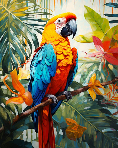Diamond Painting - Tropische ara