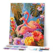 Afbeelding in Gallery-weergave laden, Diamond Painting - Tweeling flamingo's