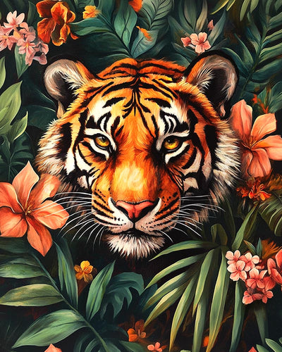 Diamond Painting - Tropische tijger