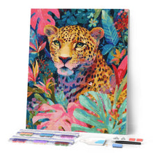 Afbeelding in Gallery-weergave laden, Diamond Painting - Tropisch luipaard