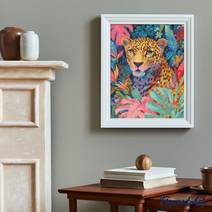 Diamond Painting - Tropisch luipaard