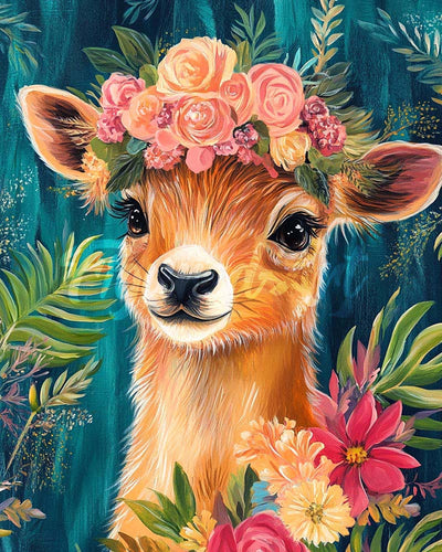 Diamond Painting - Bloemhertje