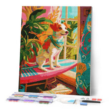 Afbeelding in Gallery-weergave laden, Diamond Painting - Surfminnende hond