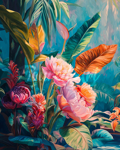 Diamond Painting - Junglebloemen