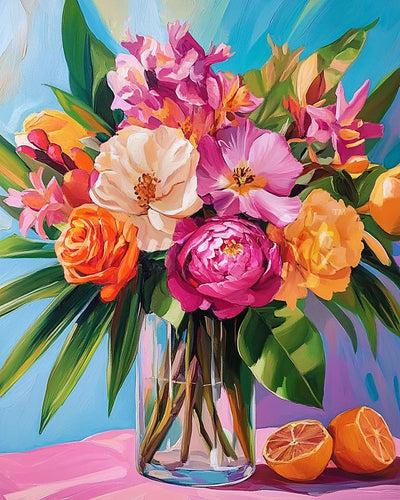 Diamond Painting - Fel boeket