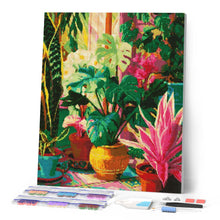 Afbeelding in Gallery-weergave laden, Diamond Painting - Tropisch tuininterieur