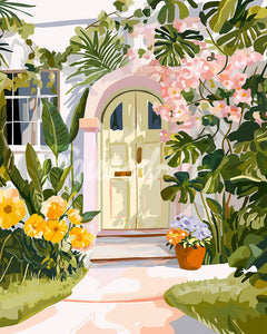 Diamond Painting - Bloemendeur
