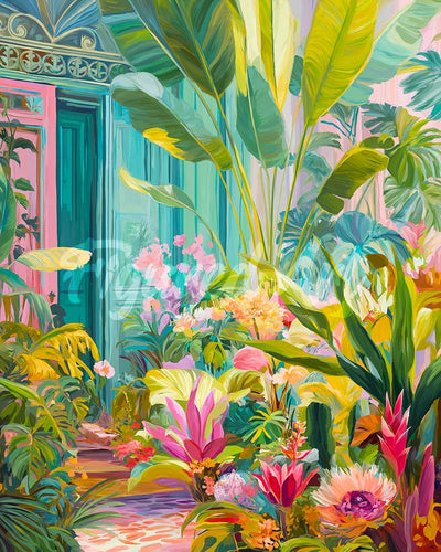 Diamond Painting - Tropische deur