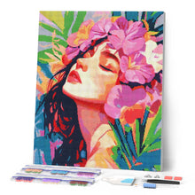 Afbeelding in Gallery-weergave laden, Diamond Painting - Mooi bloemenmeisje