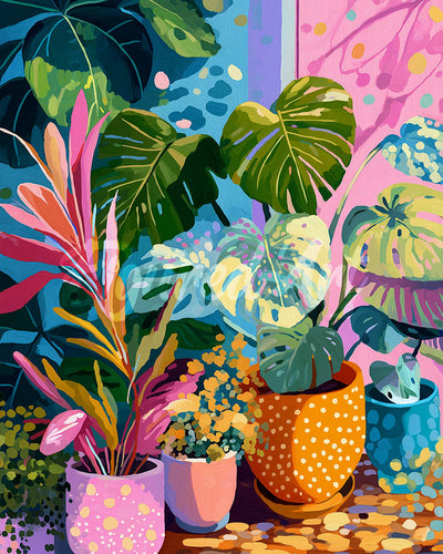 Diamond Painting - Kamerplantenhoek